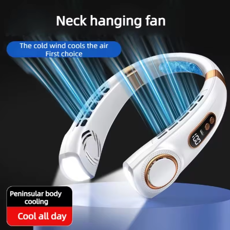 Windhaven™ AeroWrap Neck Fan — 360° Hands-Free Cooling Anywhere