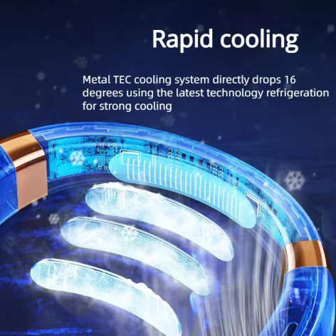 Windhaven™ AeroWrap Neck Fan — 360° Hands-Free Cooling Anywhere