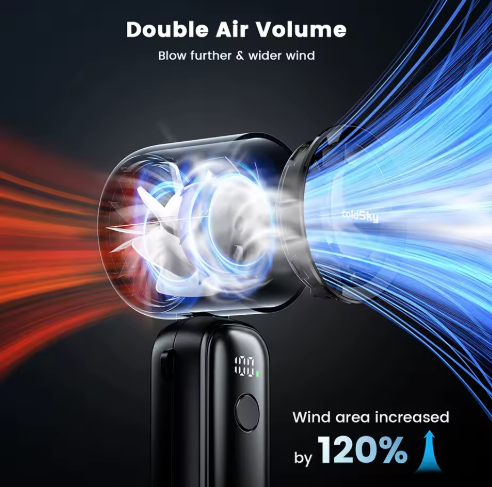 Windhaven FoldCore™ Turbo Fan — Pocket Power, 6-Speed Cooling