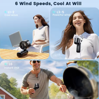 Windhaven FoldCore™ Turbo Fan — Pocket Power, 6-Speed Cooling